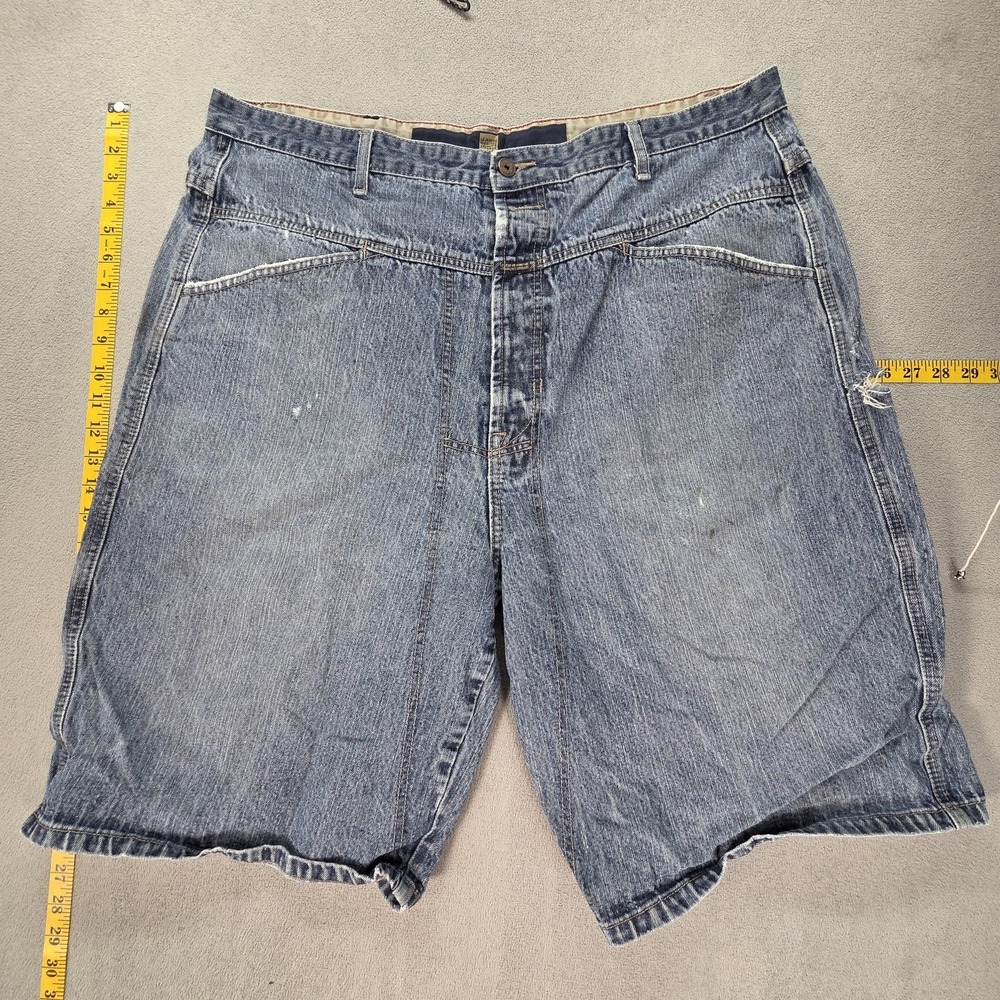 Vintage Girbaud Shorts Mens 42 Blue Denim Relaxed Distressed‎